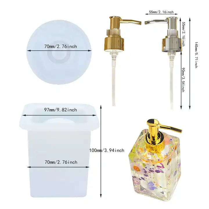 Silikono forma - muilo dozatorius