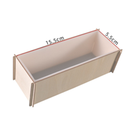 Stačiakampė silikoninė forma 15,5 × 5,5 cm