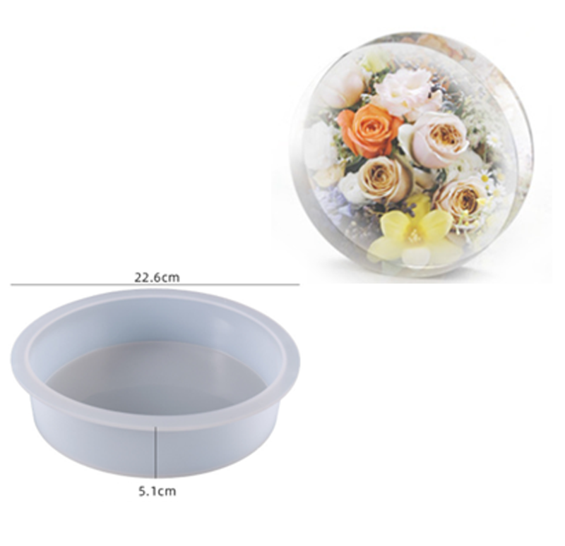 Apvali silikoninė forma D. 20 cm