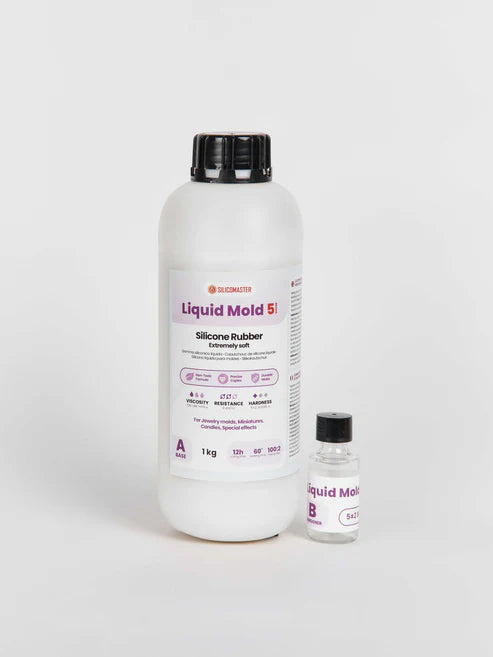 Liquid Mold 5 Shore – silikonas itin minkštoms formoms ir ypač smulkioms detalėms