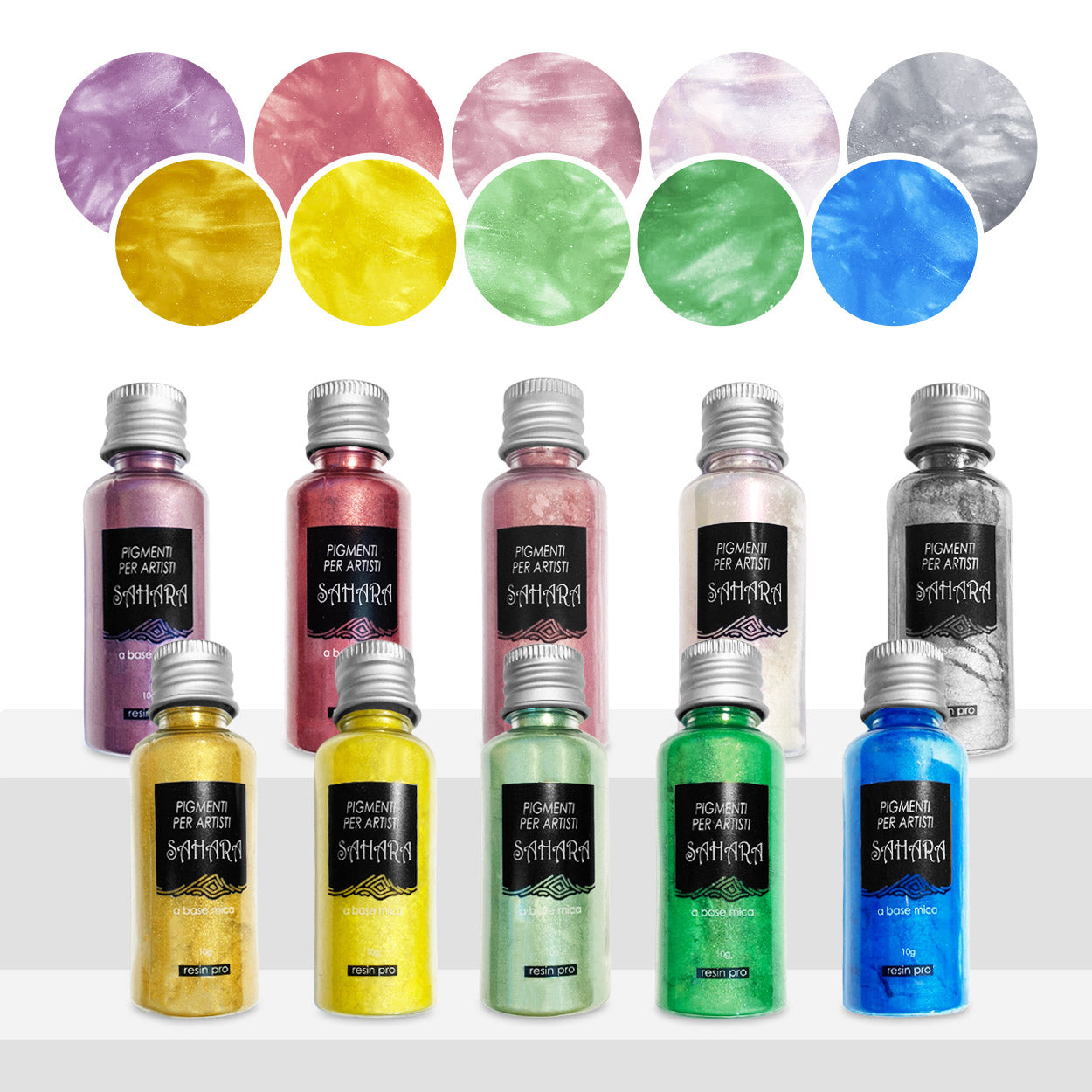Pigmentų rinkinys SAHARA PASTELLO - 10 x 10 g